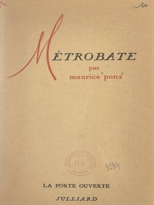 cover image of Métrobate